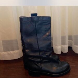 Harley-Davidson Black Leather Riding Boots
